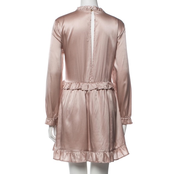 Anine Bing pale pink A-Line Silk Mini Dress with pockets Size:M - Picture 3 of 4